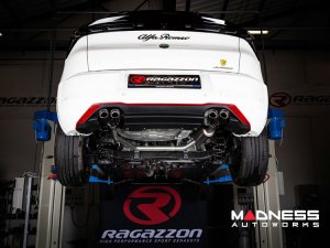 Alfa Romeo Junior Performance Exhaust - 1.2L - Ragazzon - Muffled - Axle Back - Dual Exit/ Quad Staggered Tips